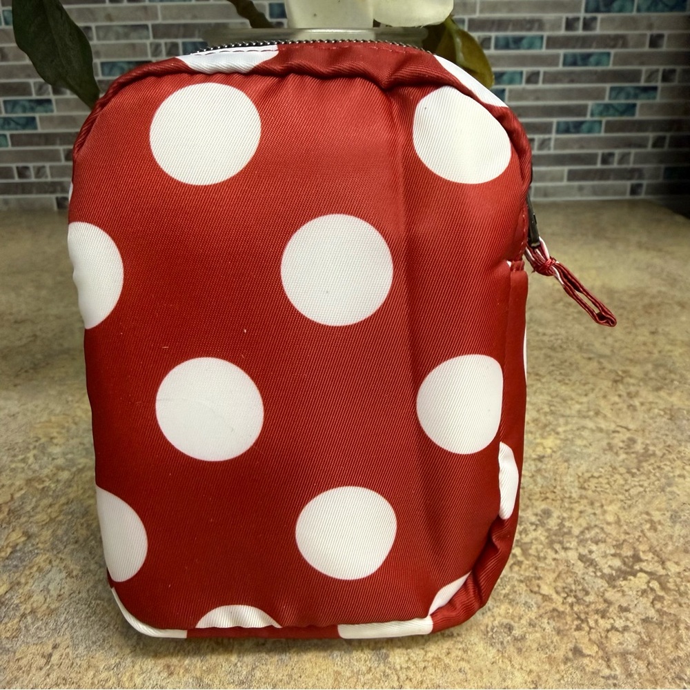 Lug Round Trip red and white polka dot pouch - Picture 2 of 5